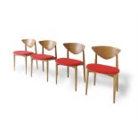 PETER HVIDT AND ORLA MOLGAARD-NIELSEN A set of four dining chairs by Peter Hvidt and Orla