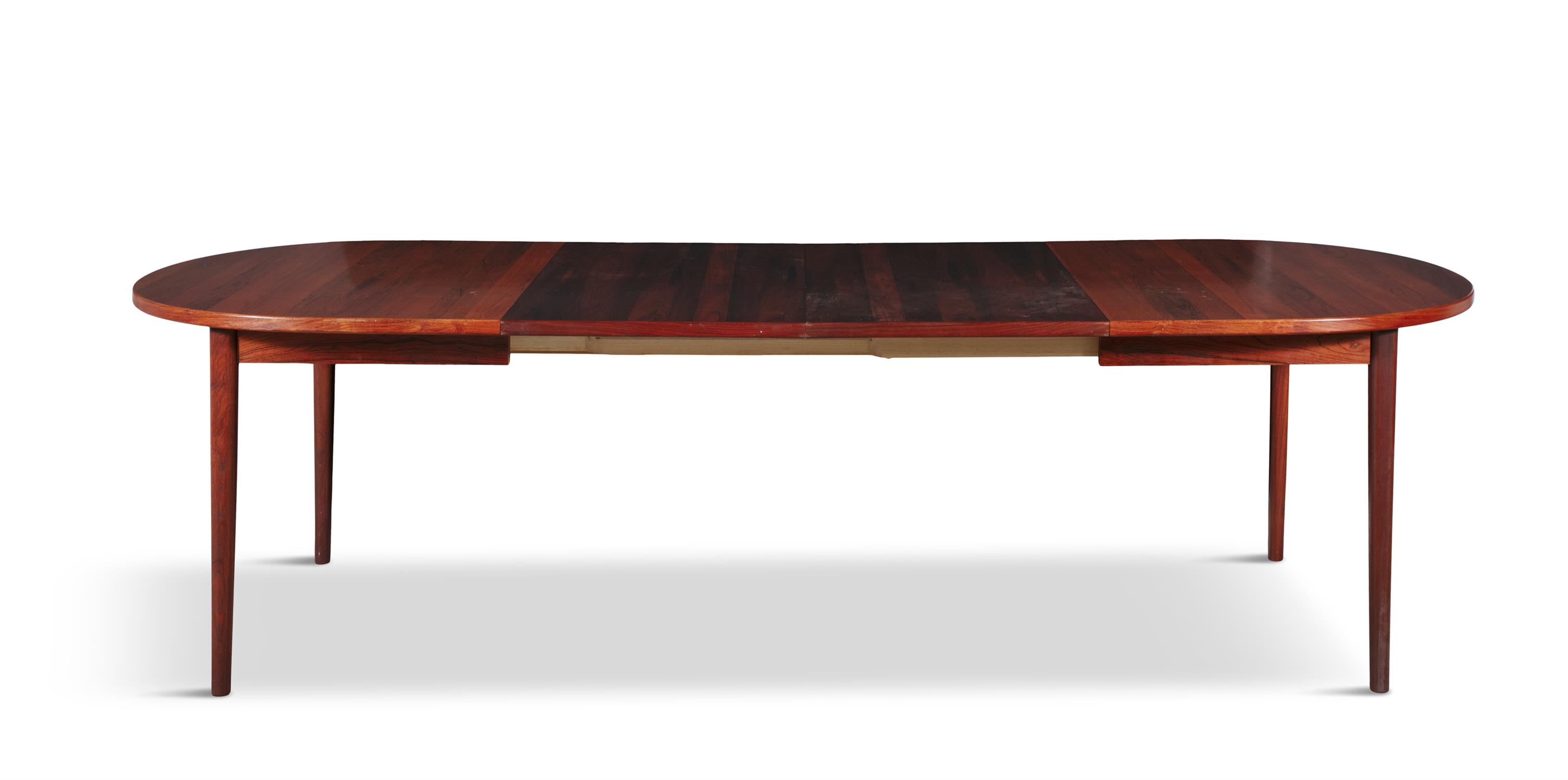 SAX A rosewood extending dining table, with 2 leaves. Denmark, c.1960. 101 x 155/210/265 x 75cm(h) - Image 4 of 5