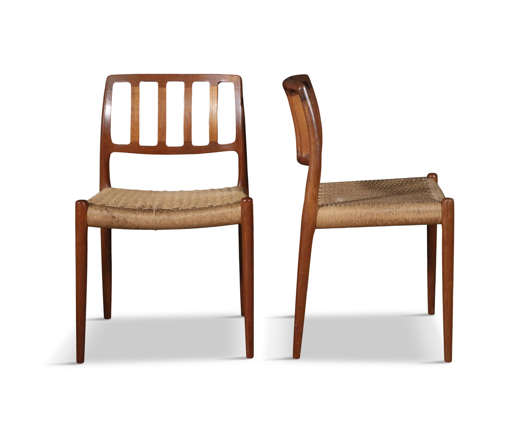 NEILS OTTO MØLLER (1920 - 1982) A set of six cane work dining chairs by Niels Otto Møller. - Image 5 of 5