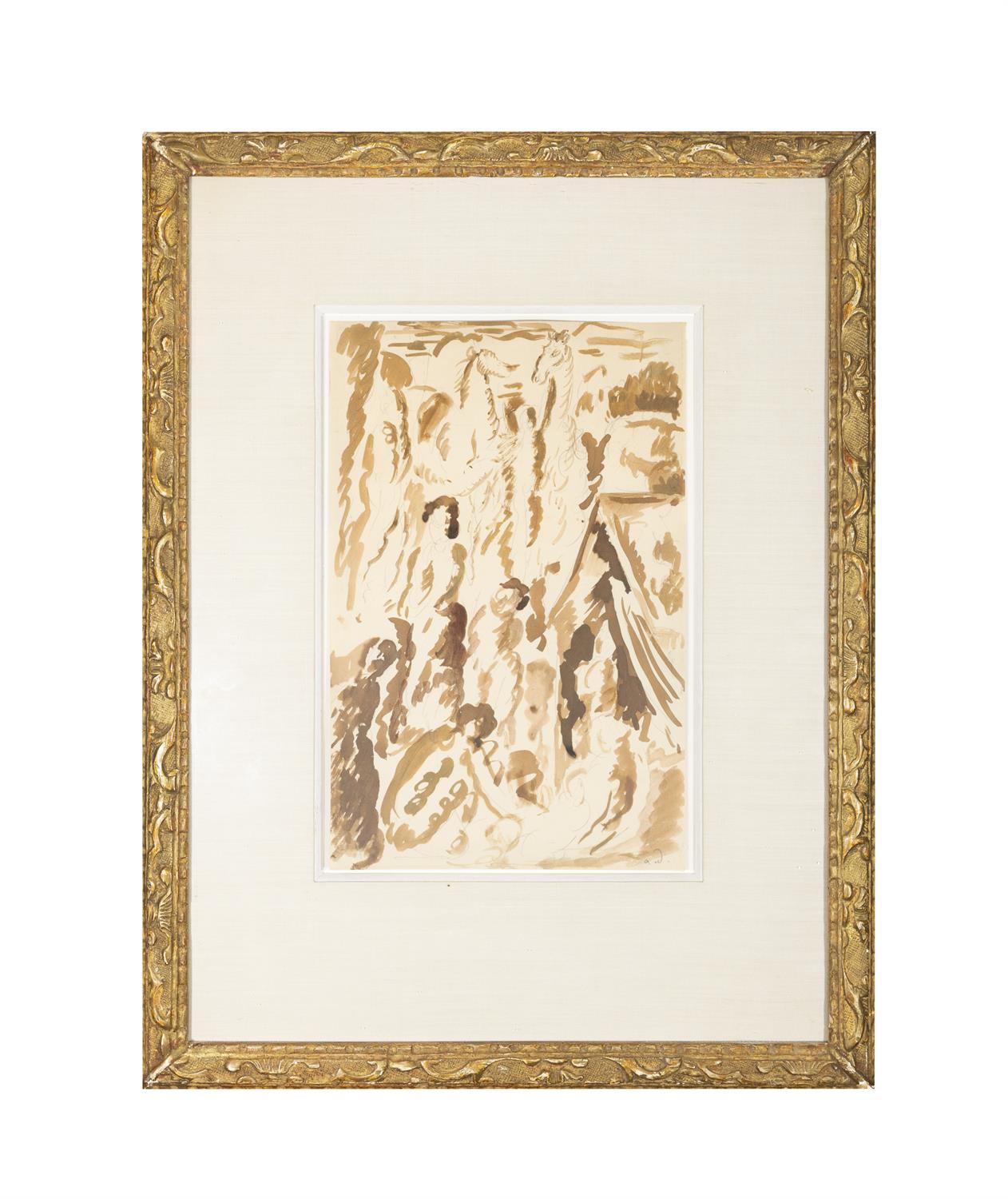 ANDRÉ DERAIN (1880-1954) Three Wise Men Watercolour, 31 x 19.7cm Signed with - Image 2 of 4
