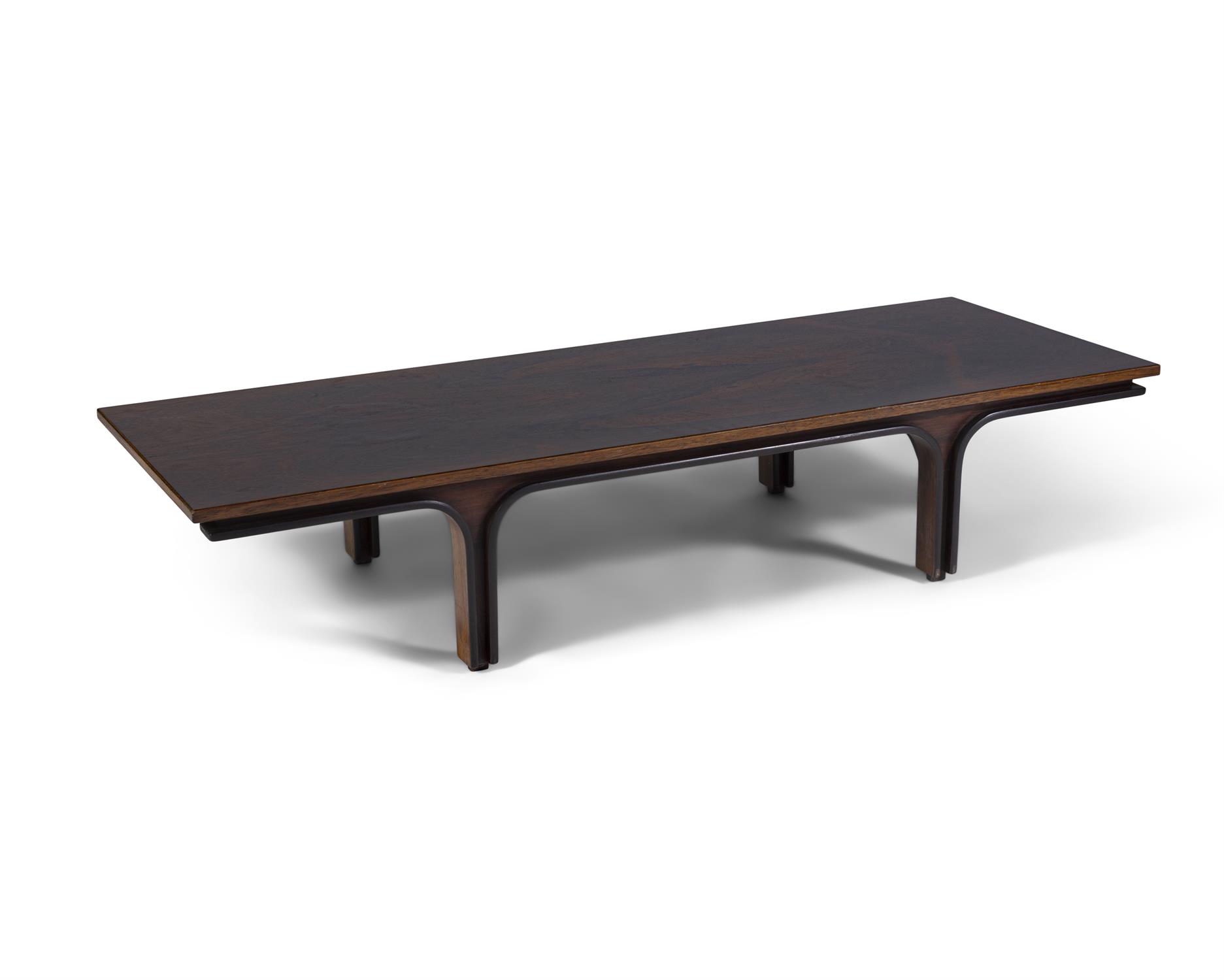 GIANFRANCO FRATTINI (1926 - 2004) A rosewood rectangular coffee table by Gianfranco Frattini for - Image 3 of 4