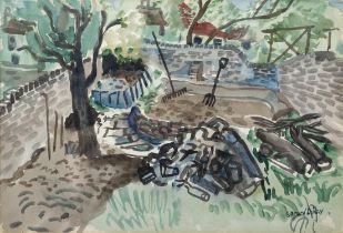 Gerard Dillon (1916 - 1971) The Garden, Chelmsford Avenue, Dublin Watercolour, 23.