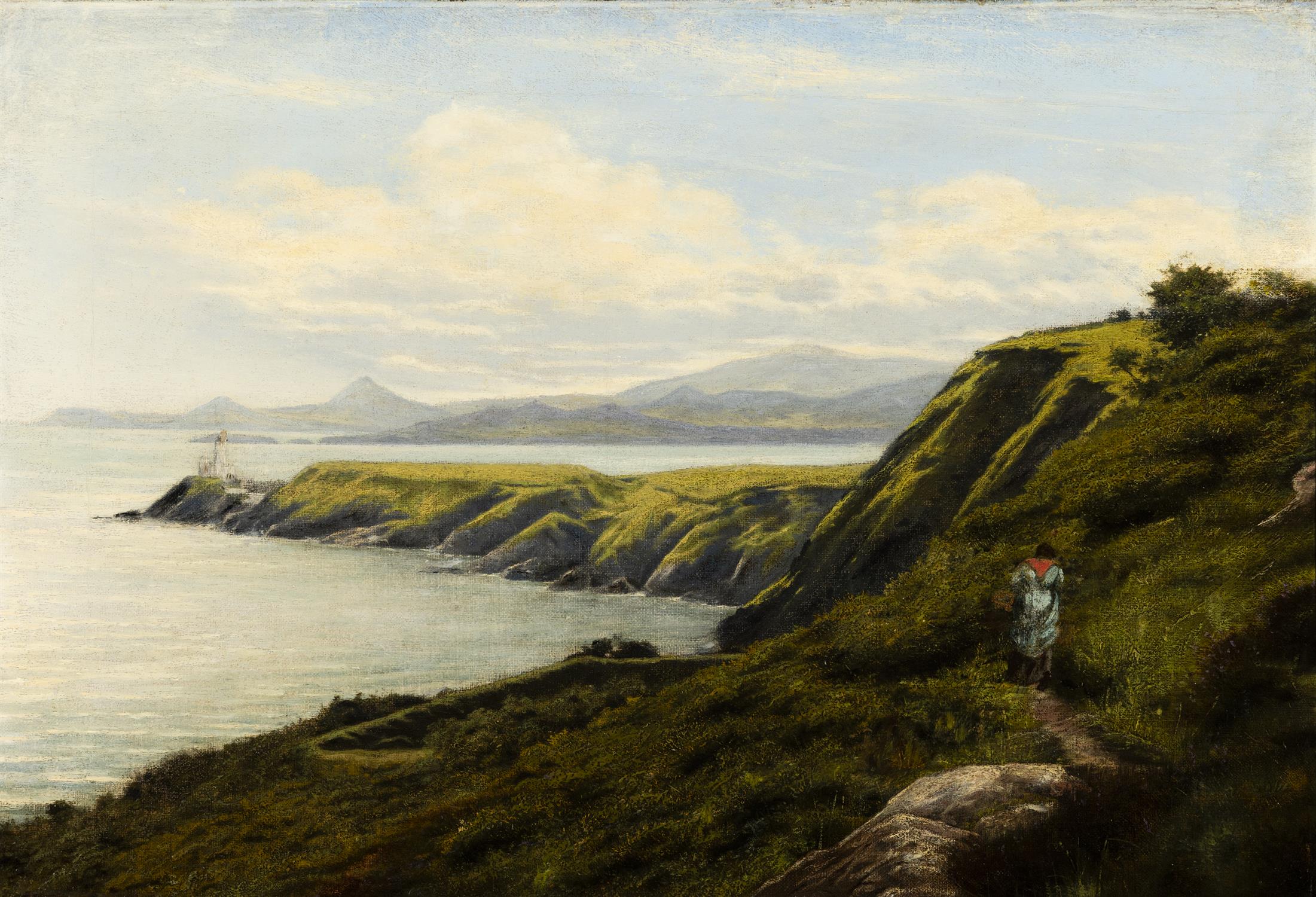 Joseph Malachy Kavanagh RHA (1856-1918) The Baily Lighthouse Oil on canvas, 37.