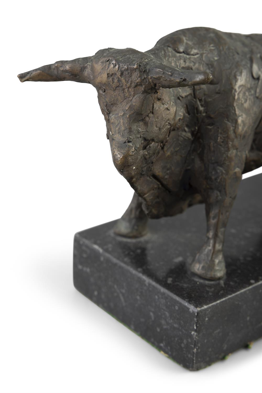 John Behan RHA (b. 1938) Bull Bronze, 8 x 22cm(h) (3 x 8¾") Signed with initials and dated - Image 3 of 8