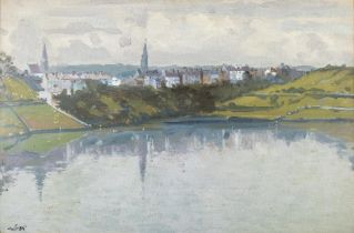 Maurice MacGonigal PPRHA (1900 - 1979) Reflections, Early Morning, Clifden, Connemara Oil on