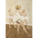 Henry Robertson Craig RHA (1916 - 1984) Ballet Class Oil on board 35 x 24cm (13¾ x