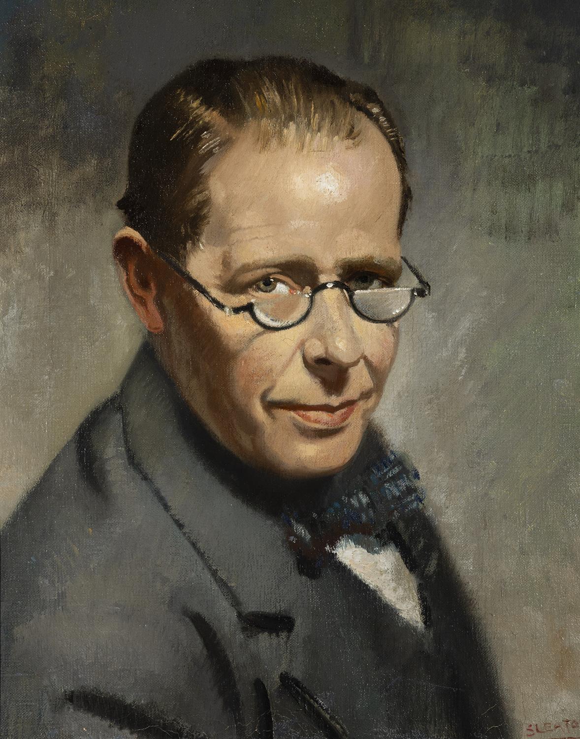 James Sinton Sleator PRHA (1889-1950) Portrait of Sir William Orpen Oil on canvas, 46 x 36.