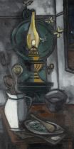 Norah McGuinness HRHA (1901 - 1980) Kitchen Lamp Oil on canvas, 61 x 30.4cm (24 x 12")