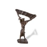 Frederick E. McWilliam HRUA RA (1909 - 1992) Backwards (1975) Bronze, 30 x 20 x 9cm (11¾ x 8 x