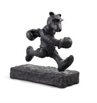 Patrick O'Reilly (b. 1957) Boxing Bear Bronze, 33 x 14 x 35cm (13 x 5½ x 13¾") Signed