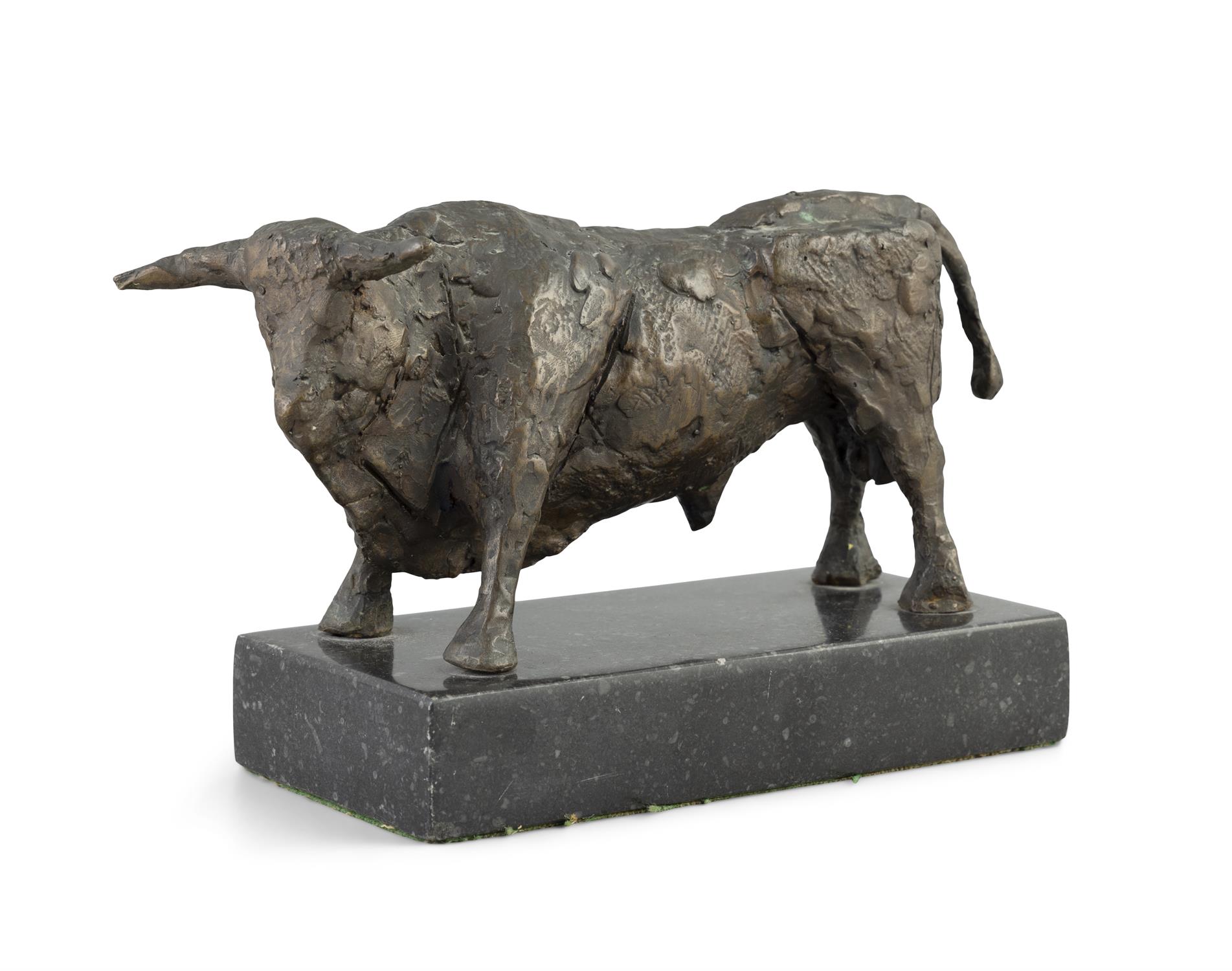 John Behan RHA (b. 1938) Bull Bronze, 8 x 22cm(h) (3 x 8¾") Signed with initials and dated - Image 2 of 8