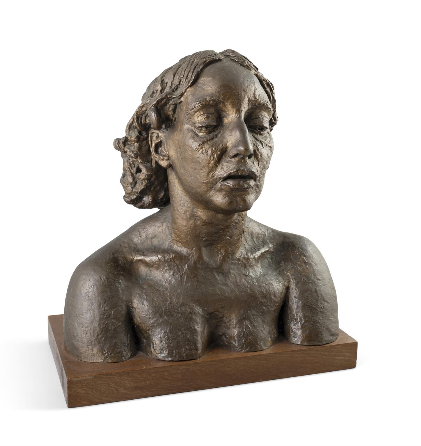 After Jacob Epstein (1880-1959) Bust of Kathleen Bronze, 40 x 25 x 42cm high (15¾ x 9¾ x 16½") - Image 2 of 2