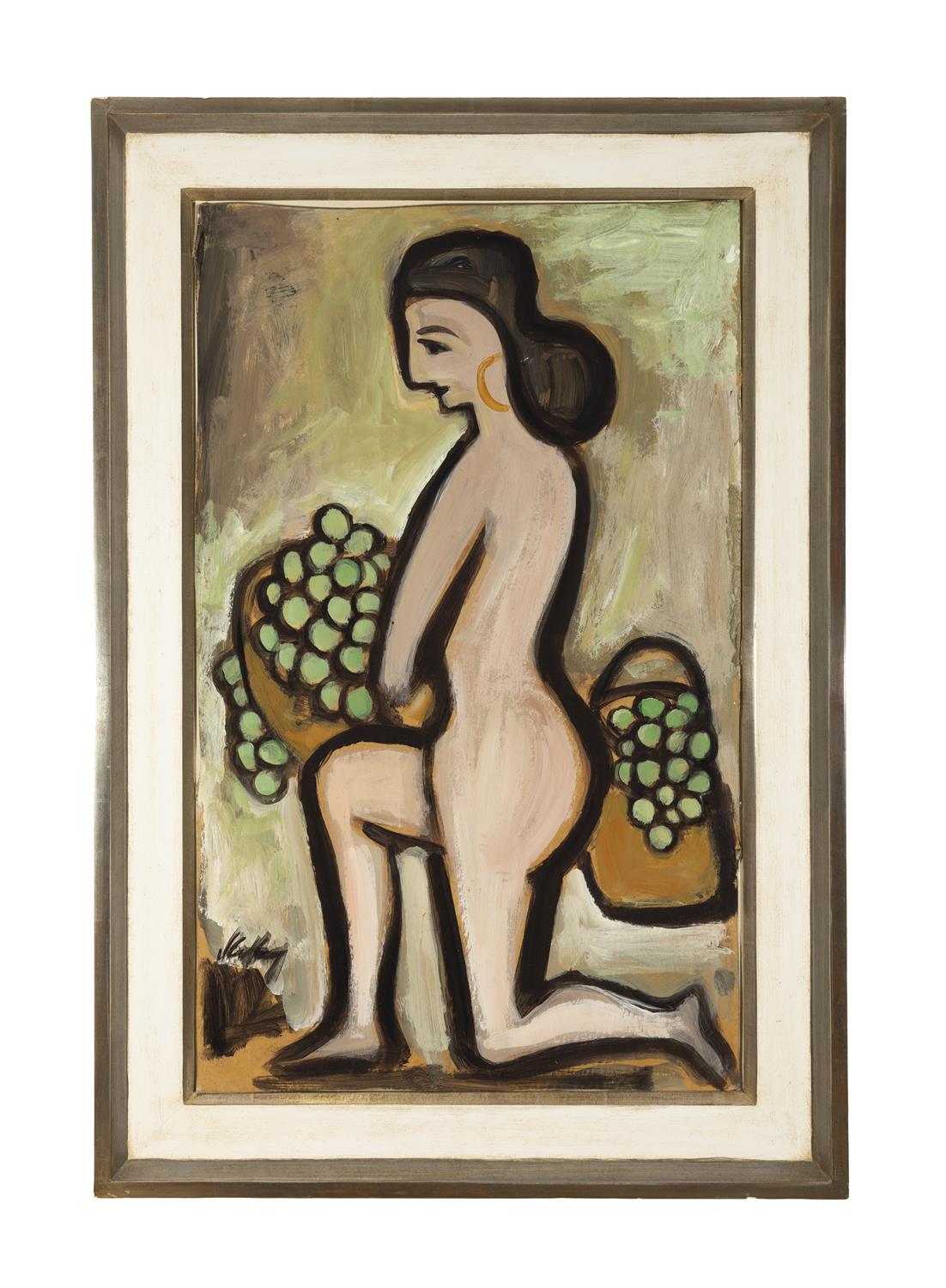 Markey Robinson (1918 - 1999) Nude Gouache on board, 58 x 35.5cm (32 x 14") Signed - Bild 2 aus 4