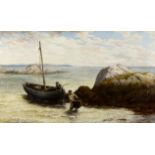 Thomas Rose Miles RCA (1844 - 1916) Roundstone Bay, Connemara Oil on canvas 75.