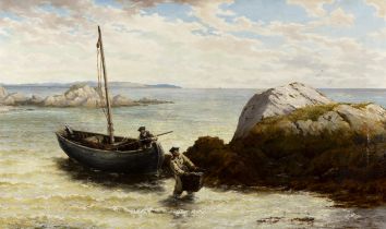 Thomas Rose Miles RCA (1844 - 1916) Roundstone Bay, Connemara Oil on canvas 75.