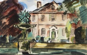 Norah McGuinness (1901-1980) The Urn at Newtown Park House Watercolour, 30 x 46cm (11¾ x