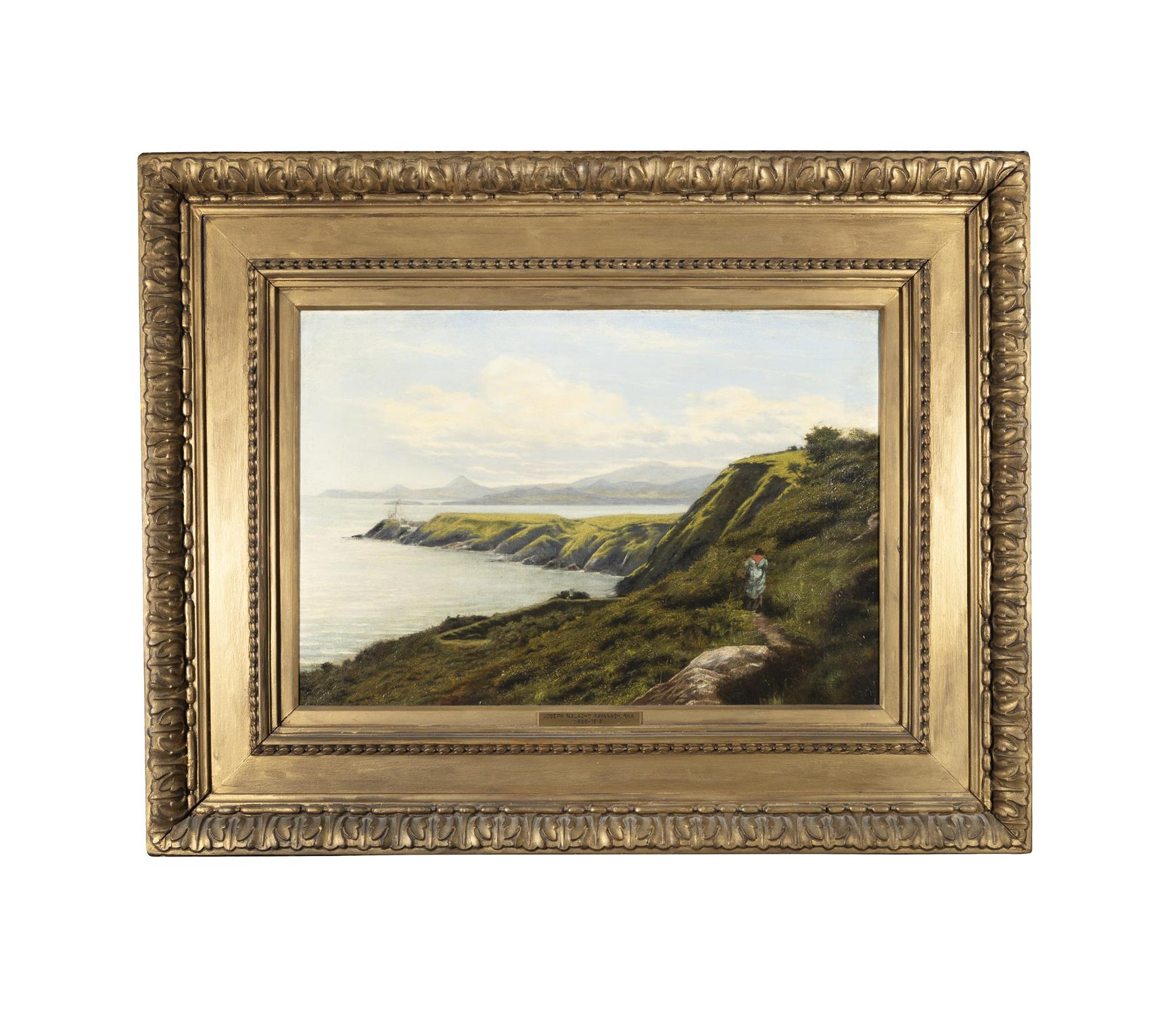 Joseph Malachy Kavanagh RHA (1856-1918) The Baily Lighthouse Oil on canvas, 37. - Image 2 of 4