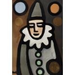 Markey Robinson (1918 - 1999) Clown Gouache on board, 60 x 40cm (23½ x 15¾") Signed