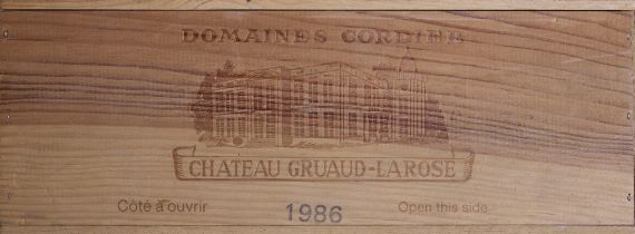 CHATEAU GRUAUD-LAROSE Saint-Julien, France 1986 12 bottles owc