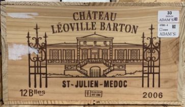CHATEAU LEOVILLE BARTON St Julien, France 2006 12 bottles owc