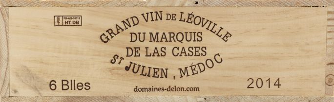 CHATEAU LEOVILLE-LAS CASES 'GRAND VIN DE LEOVILLE' Saint-Julien, France 2014 6 bottles owc