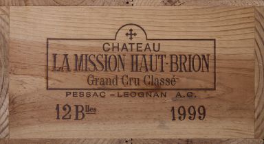 CHATEAU HAUT-BRION LA MISSION Pessac-Leognan, France 1999 12 bottles owc