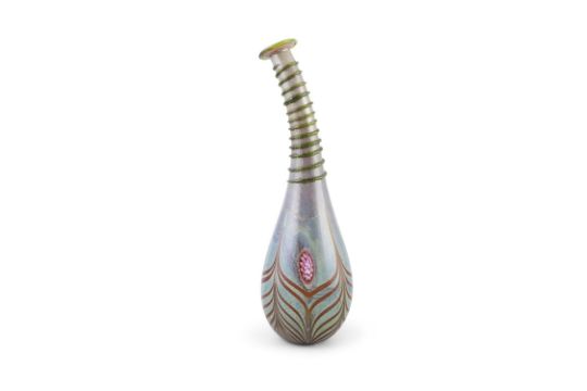 FRANCO MORETTI A Murano glass vase by Franco Moretti, with maker's label, 34cm(h) - Image 3 of 7