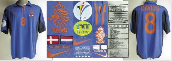 Niederlande - Trikot 2000 EM - Original match worn Spielertrikot von den Niederlanden mit der