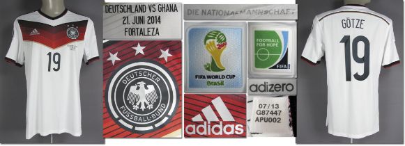 DFB - Trikot 2014 WM - Original match worn Spielertrikot von Deutschland mit der Rückennummer 19.