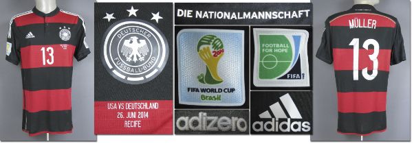 DFB - Trikot 2014 WM - Original match worn Spielertrikot von Deutschland mit der Rückennummer 13.