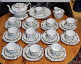 A Melba bone china “Springtime” forty-one piece part tea service.