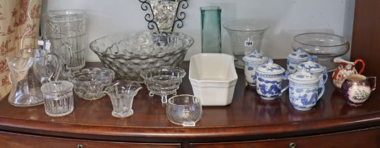 Various items of decorative china & glassware.