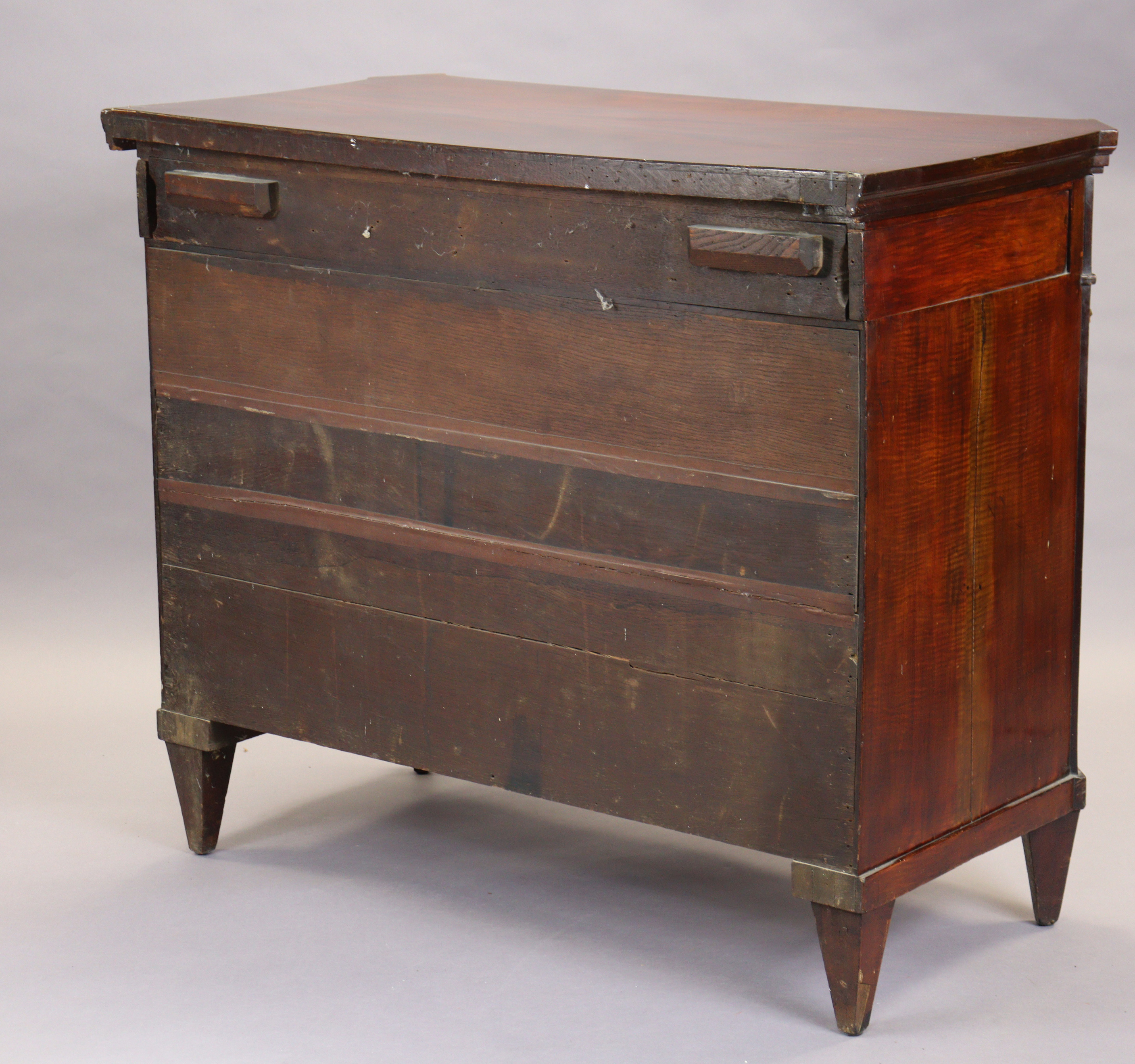 An early 19th century French mahogany buffet, the hinged top enclosing folding shelves, two frieze - Image 14 of 14
