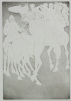 After ELIZABETH FRINK (1930-1993) “Prologue”, an etching from the Canterbury Tales series, 1972,