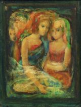 HILDA CHANCELLOR POPE (1913-1976) “Midsummer Night”, signed lower right, Oil on board, 31cm x