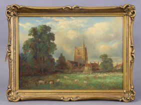 M. W. HODGES (late 19th/early 20th century). Keynsham Church, near Bristol, signed lower right;