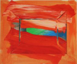 After HOWARD HODGKIN (1932-2017) “The Sky’s The Limit”, List Art Poster 2003 for the Lincoln