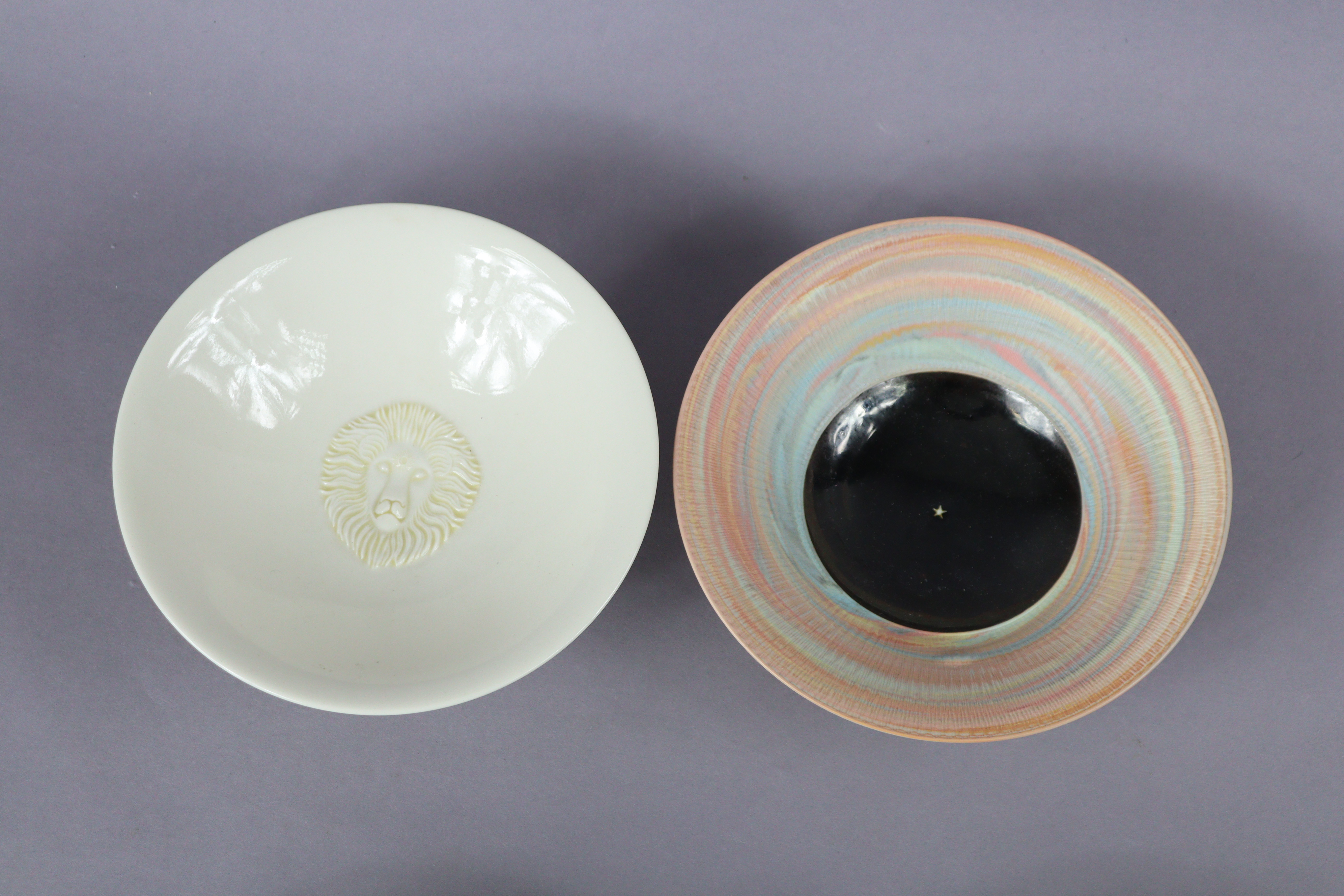 Six various Stephen Maguire studio pottery conical bowls, three with marbled glaze, 19.5cm dia., one - Image 5 of 7
