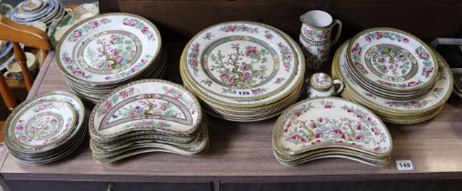 Fifty matched items of “Indian Tree” dinner & tea ware, part w.a.f.