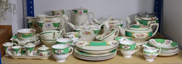 Approximately one hundred & twenty matched items of floral decorated dinner, tea & coffee ware by