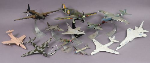 Twelve die-cast model aeroplanes by Corgi & Dinky, all unboxed.