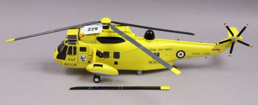 A Bravo Delta model Royal Air Force Sea King rescue helicopter (ZES70) (slight faults to rotor).