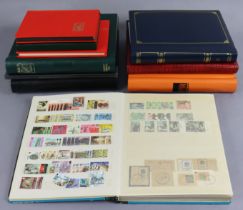 A collection of GB, commonwealth & world stamps, in ten albums/stock-books.