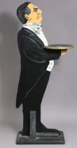 A Kentchurch “Head Butler Carson” painted wooden character figure, 96cm high, with certificate.