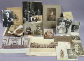 A collection of various vintage carte-de-visite & other photographs – military & navy subjects,