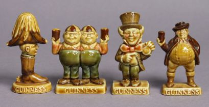Four Wade Guinness advertising figures “Duke of Wellington”, “Mad Hatter”, “Tweedle Dum & Tweedle