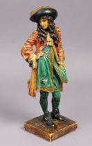 An Agatha Walker-style painted composition figure of the early 20th century, actor Robert Loraine in