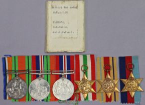 British War Medal 1914-20, awarded to E. R. Guinn, AC1 R.N.A.S., as issued; & a Second World War