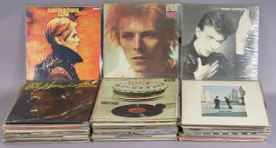 Approximately fifty various LP records – rock, blues, classical, pop, etc.