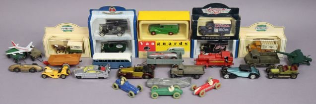 Two Dinky die-cast scale model racing cars “Cooper Bristol” (No. 230), & “Masarati” (No. 23N), a